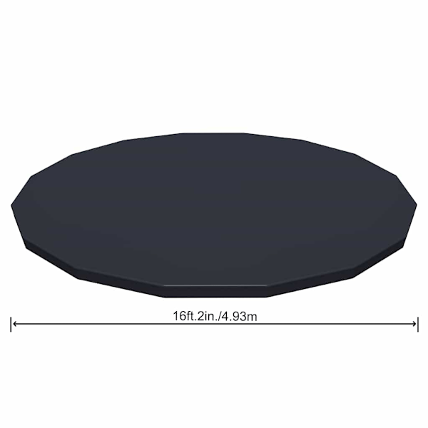 Bestway Poolöverdrag Flowclear 488 cm Antracit