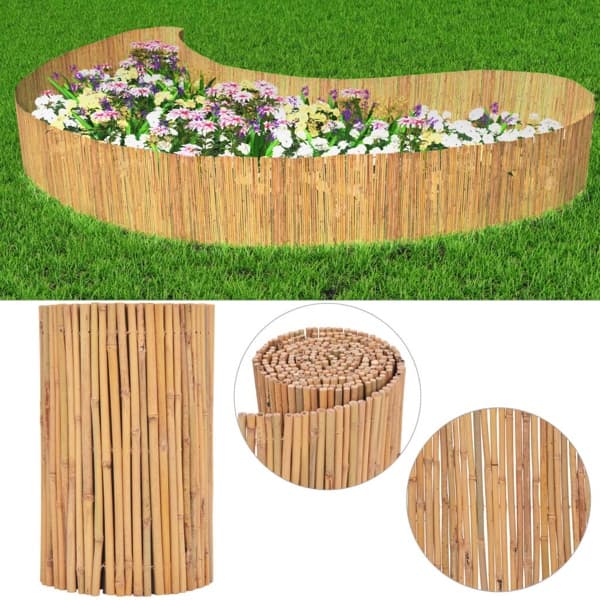 vidaXL Staket bambu 500x50 cm Brun