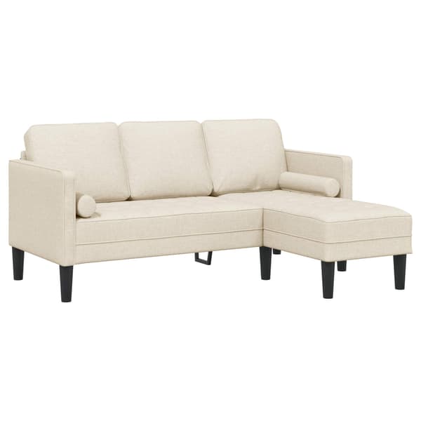 vidaXL Soffset 2 st Linne Polyester Beige