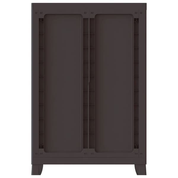vidaXL Plastskåp 65x45x97 cm grå