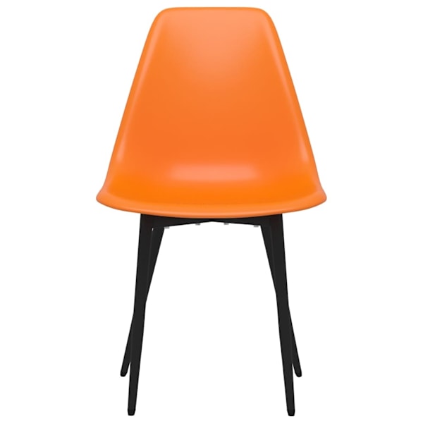 vidaXL Matstolar 6 st orange PP Orange