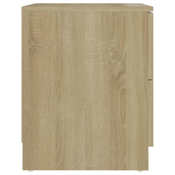vidaXL Sängbord sonoma-ek 40x40x50 cm konstruerat trä Brun