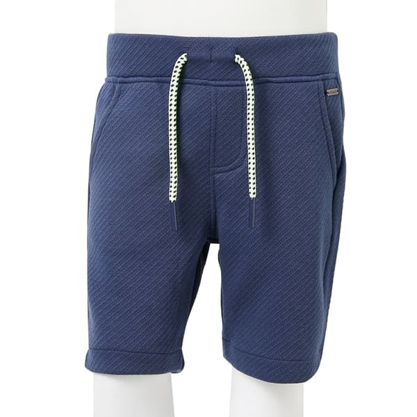 vidaXL Barnshorts med snöre mörkblå 128 Blå