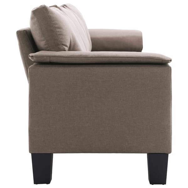 vidaXL Soffa Taupe 4-sits tyg Taupe