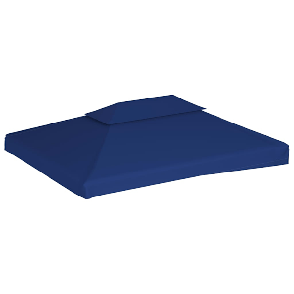 vidaXL Paviljongtak med ventilering 310 g/m² 4x3 m blå Blå
