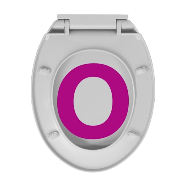 vidaXL Toalettsits mjuk stängning ljusgrå oval grå