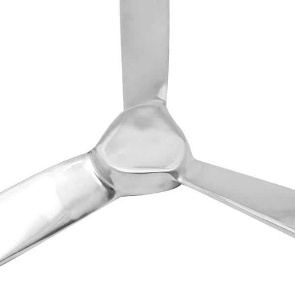 vidaXL Väggmonterad propeller aluminium silver 70 cm Silver