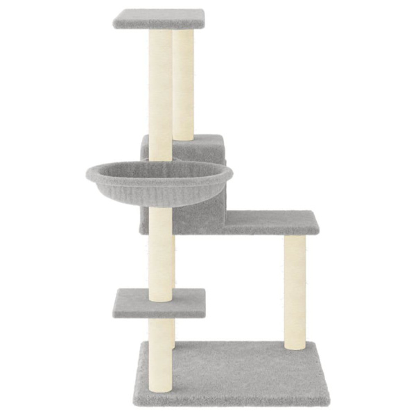 vidaXL Klösträd med sisalpelare ljusgrå 95 cm Grå