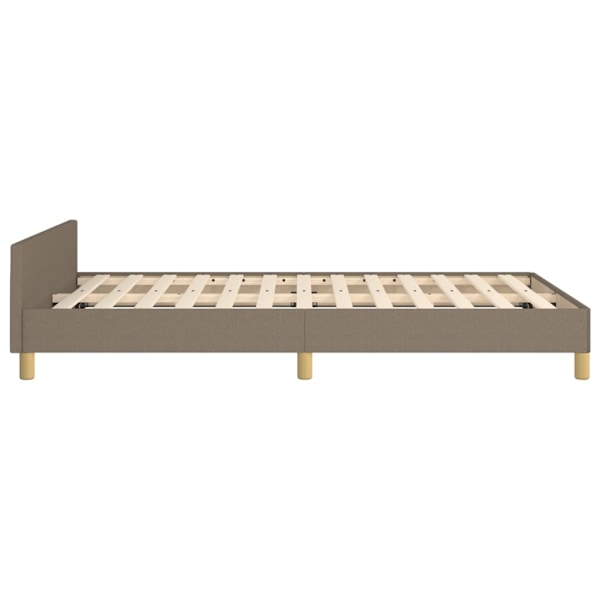 vidaXL Sängram utan madrass taupe 120x200 cm tyg Taupe