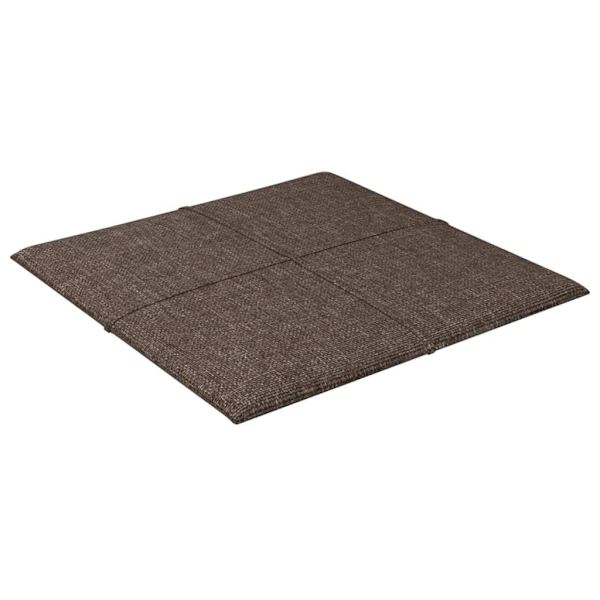 vidaXL Väggpaneler 12 st Taupe 30x30 cm tyg 1,08 m² Taupe