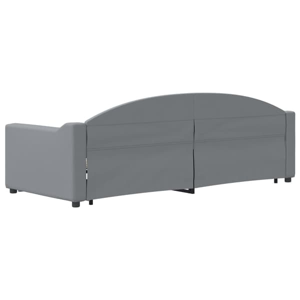 vidaXL Dagbädd utdragbar ljusgrå 80x200 cm tyg Grå
