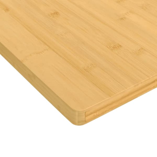 vidaXL Bordsskiva 80x80x2,5 cm bambu Brun