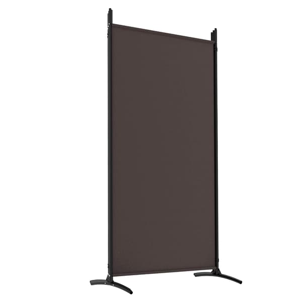vidaXL Rumsavdelare 5 paneler brun 433x180 cm tyg Brun