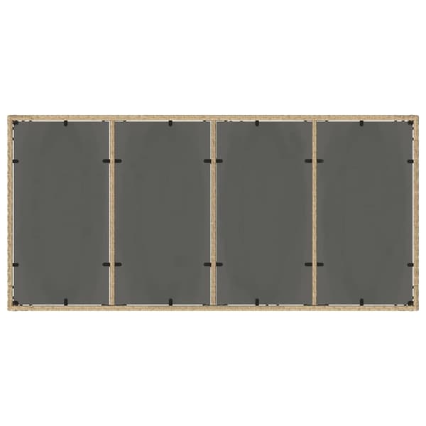 vidaXL Trädgårdsmöbelset 9 st Beige konstrotting Beige