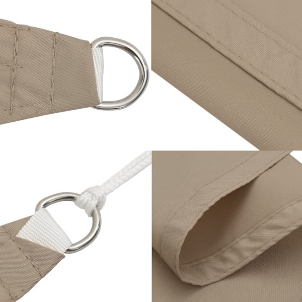 vidaXL Solsegel oxfordtyg rektangulärt 2,5x3 m taupe Taupe