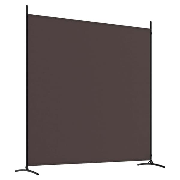 vidaXL Rumsavdelare 2 paneler brun 348x180 cm tyg Brun