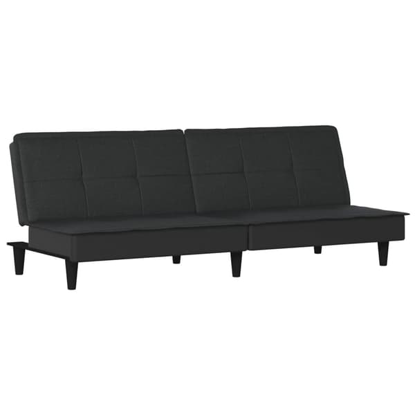 vidaXL Bäddsoffa svart tyg art