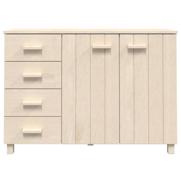 vidaXL Skänk HAMAR honungsbrun 113x40x80 cm massiv furu Brun