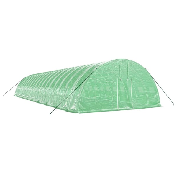 vidaXL Växthus med stålram grön 108 m² 18x6x2,85 m Grön