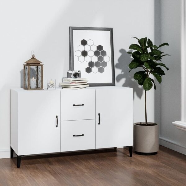 vidaXL Skänk vit 100x36x60 cm konstruerat trä Vit