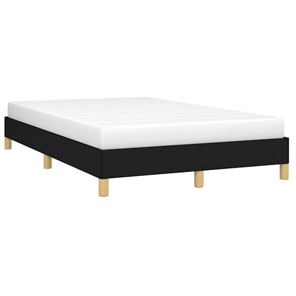 vidaXL Sängram utan madrass svart 120x200 cm tyg Svart