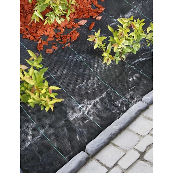Nature Ogräsduk 2x10 m svart Svart