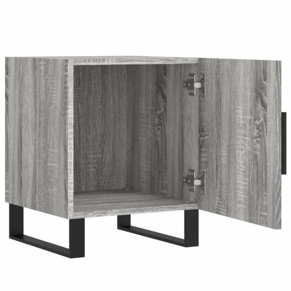 vidaXL Sängbord grå sonoma 40x40x50 cm konstruerat trä Grå