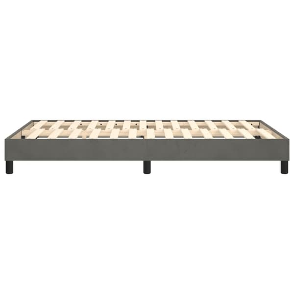 vidaXL Sängram utan madrass mörkgrå 120x200 cm sammet Grå