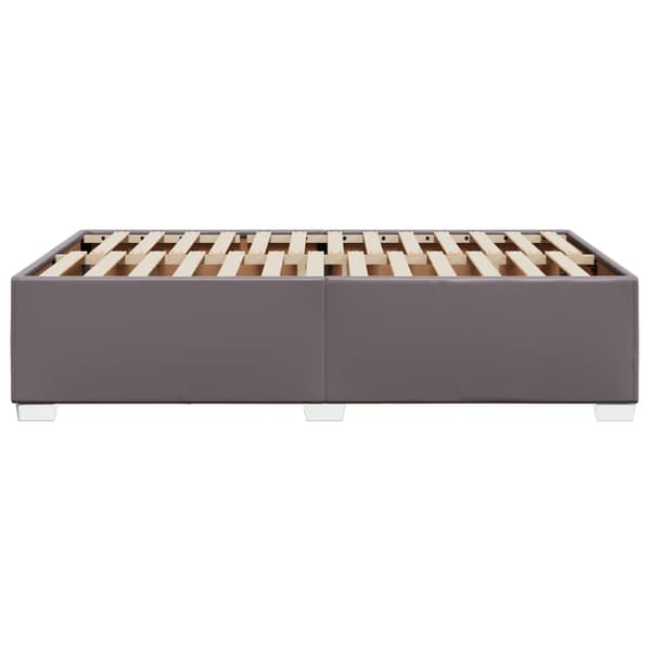vidaXL sängram utan madrass grå 120x190 cm konstläder Grå