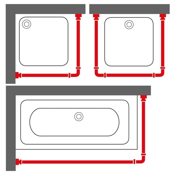 Sealskin Duschdraperistång Easy-Roll matt aluminium Silver