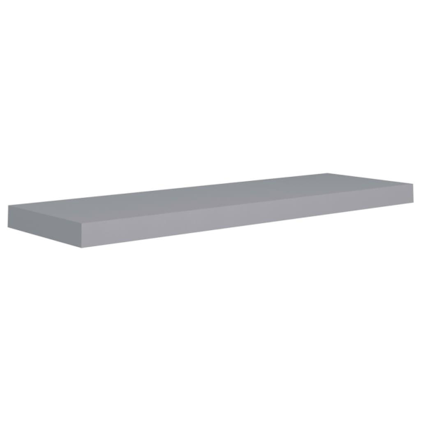 vidaXL Svävande vägghylla grå 80x23,5x3,8 cm MDF grå