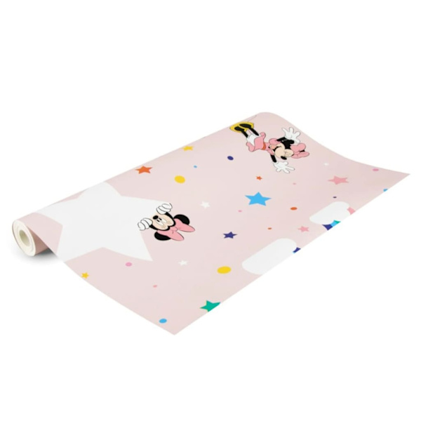 Noordwand Tapet Kids @ Home Rainbow Minnie rosa Rosa