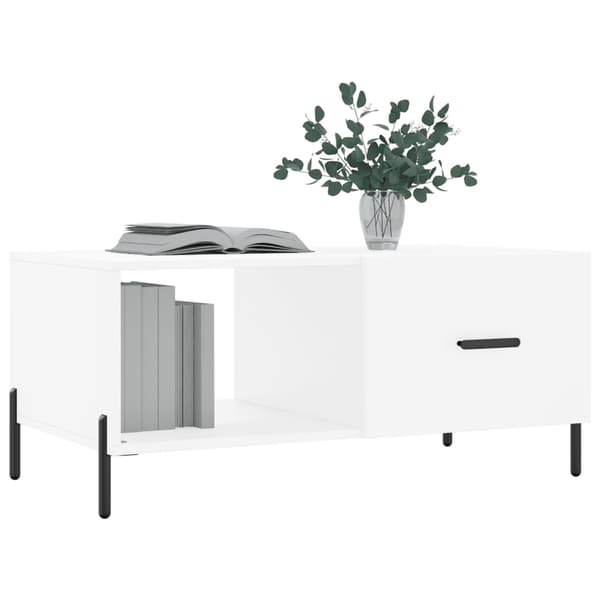 vidaXL Soffbord vit 90x50x40 cm konstruerat trä Vit