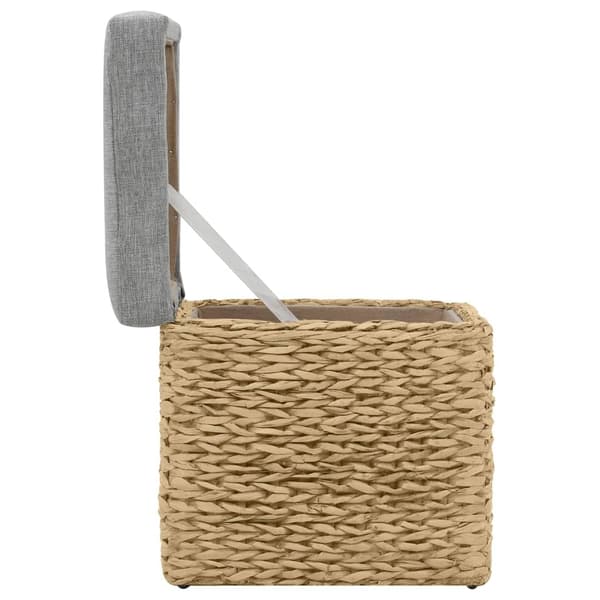 vidaXL Ottoman set 2 delar sjögräs grå grå