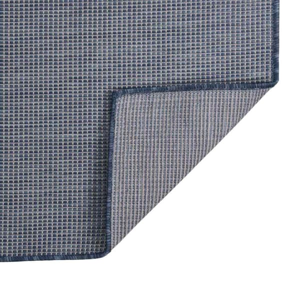 vidaXL Utomhusmatta plattvävd 160x230 cm blå Blå