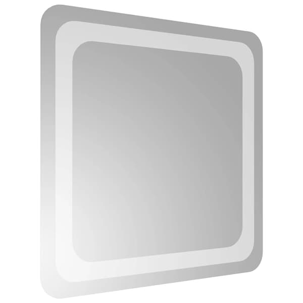 vidaXL Badrumsspegel LED 40x40 cm Transparent