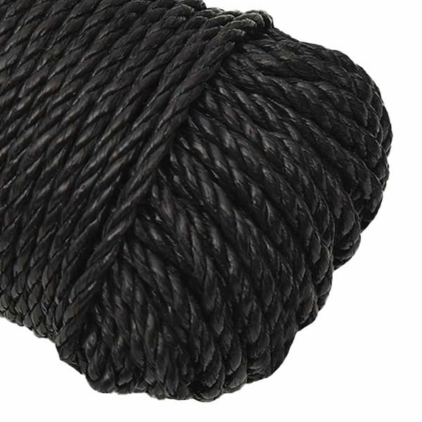 vidaXL Rep svart 8 mm 500 m polypropylen