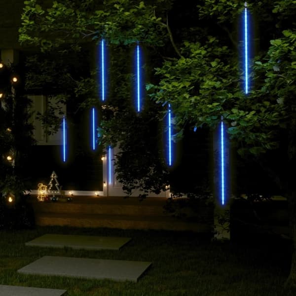 vidaXL Meteorregn 8 st 50 cm 288 LED blå inne/ute Blå