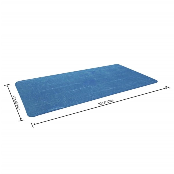 Bestway Poolöverdrag Flowclear rektangulär 703x336 cm blå Blå