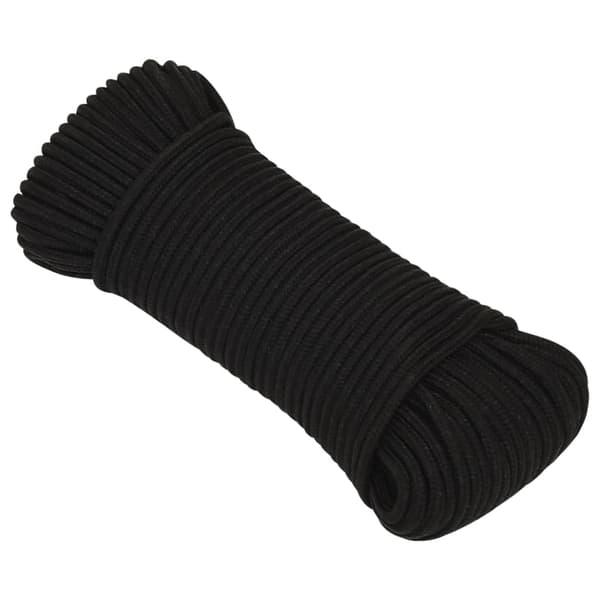 vidaXL Rep svart 3 mm 250 m polyester Svart