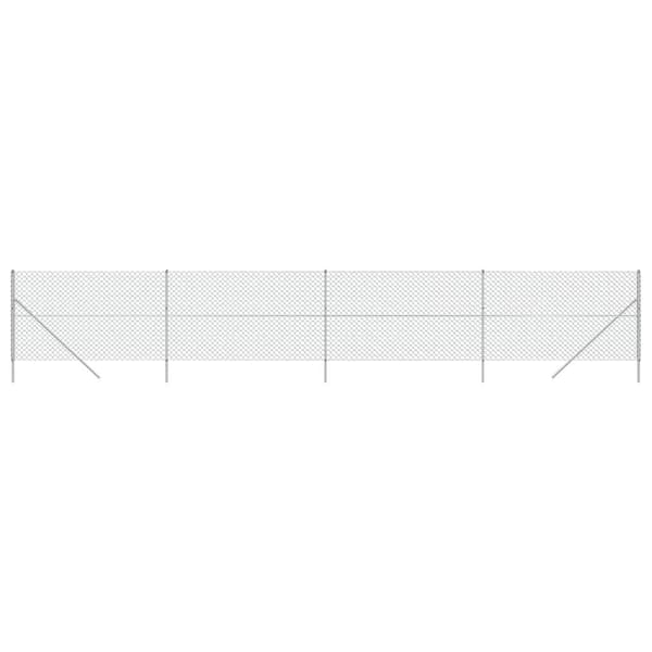 vidaXL Gunnebostängsel silver 1,4x10 m Silver