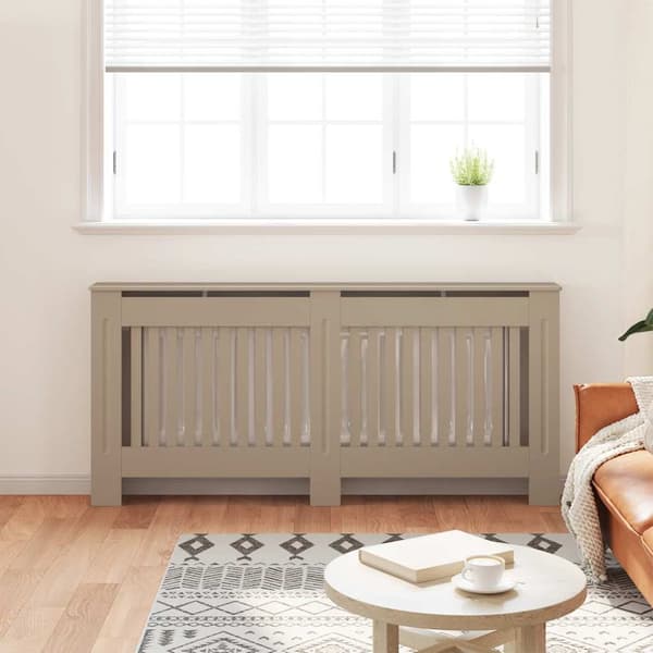 vidaXL Elementskydd 172x19x81 cm MDF Brun