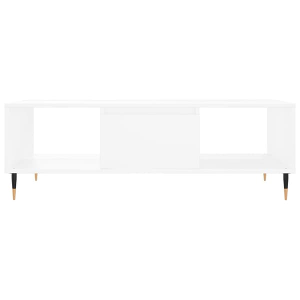 vidaXL Soffbord vit 104x60x35 cm konstruerat trä Vit