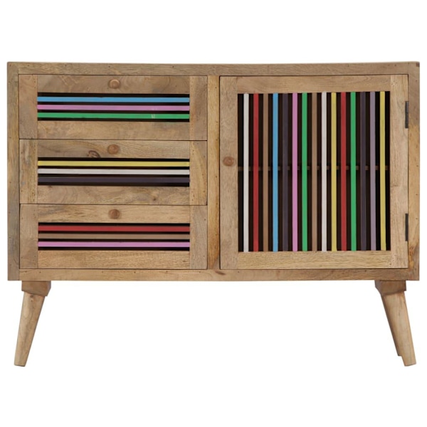 vidaXL Skänk 100x30x75 cm massivt mangoträ Brun