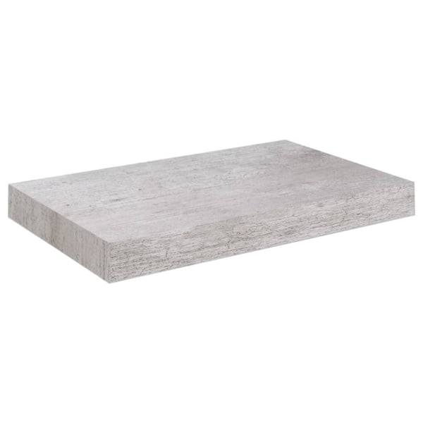 vidaXL Svävande vägghylla betonggrå 23x23,5x3,8 cm MDF grå