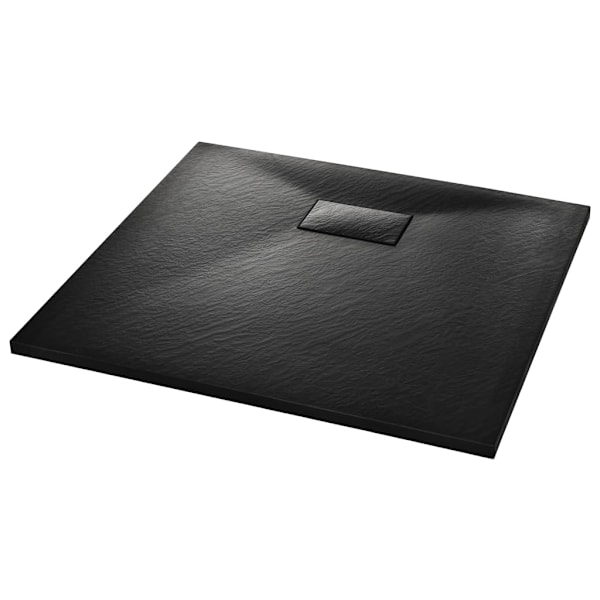 vidaXL Duschkar SMC svart 90x80 cm Svart