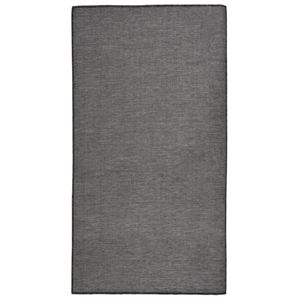 vidaXL Utomhusmatta plattvävd 80x150 cm grå grå