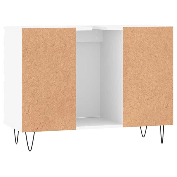 vidaXL Badrumsskåp vit 80x33x60 cm konstruerat trä Vit
