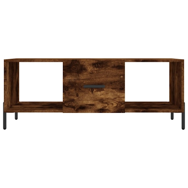 vidaXL Soffbord rökfärgad ek 102x50x40 cm konstruerat trä Brun
