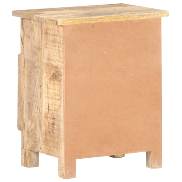 vidaXL Sängbord 40x30x50 cm massivt grovt mangoträ Brun